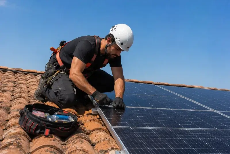 Maintenance et monitoring de panneaux solaires à Floure