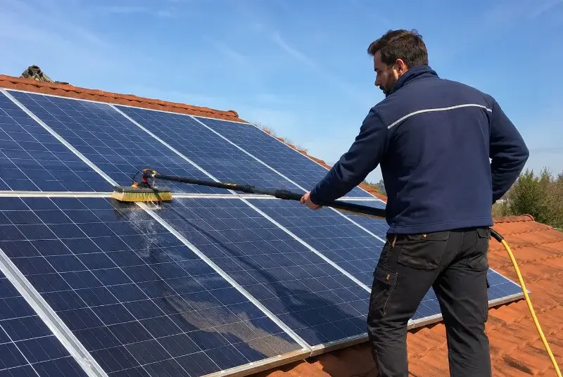 Nettoyage et entretien de panneaux solaires à Floure