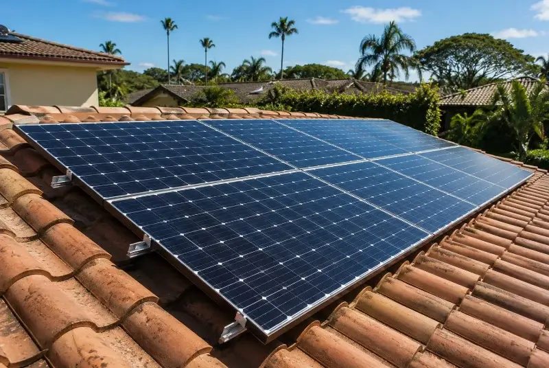 Installation de panneaux solaires à Floure